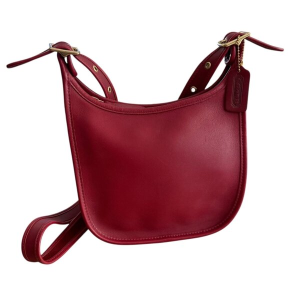 Vintage Coach 9950 Janice Legacy Leather Crossbody Bag Red Y2K - Picture 1 of 10